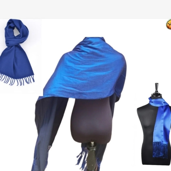 Shimmery blue black‎ shawl/ wrap - Picture 1 of 9